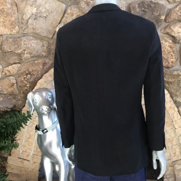 NEW Nordstrom Island Pacific 100% Silk 3 Button Black Blazer Men's Size 39L - Picture 5 of 9